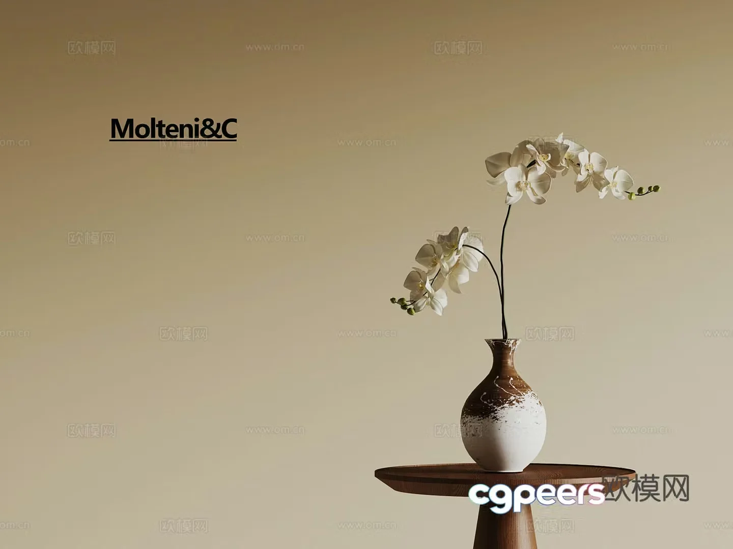 Medium style vase 3d model
