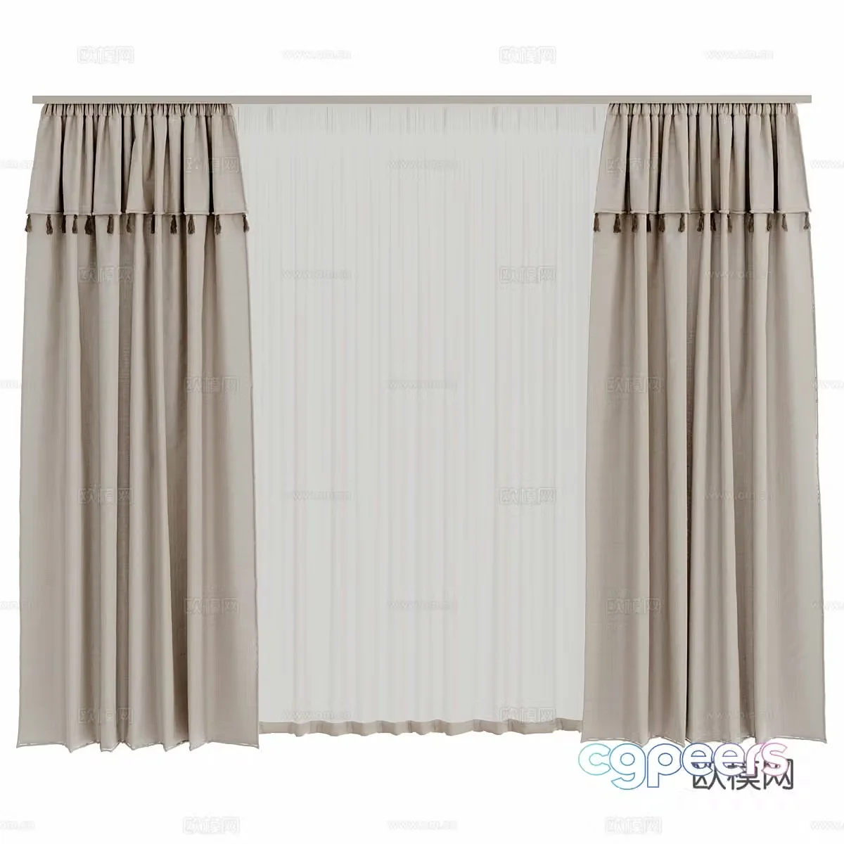 Curtain 3d model