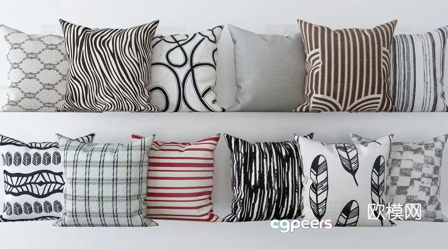 Modern pillow pillow 3d model