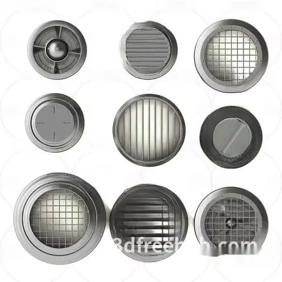Metal Vents 3D Model – 18889 – VRAY Render