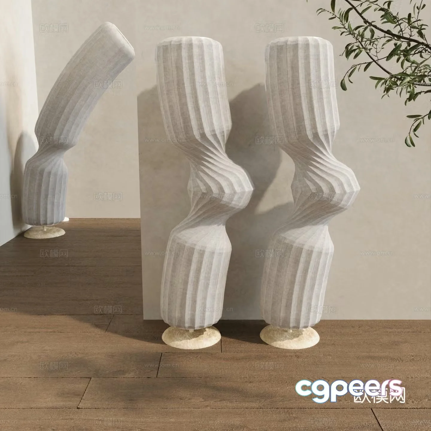 Creative floor lamp 3d model