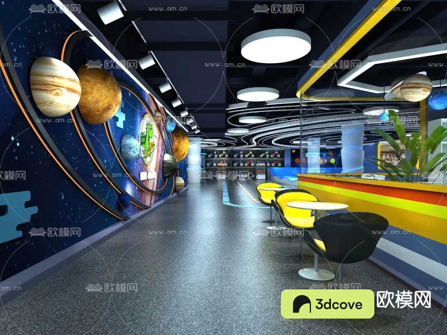 Planet Theme Balance Car Experience Hall