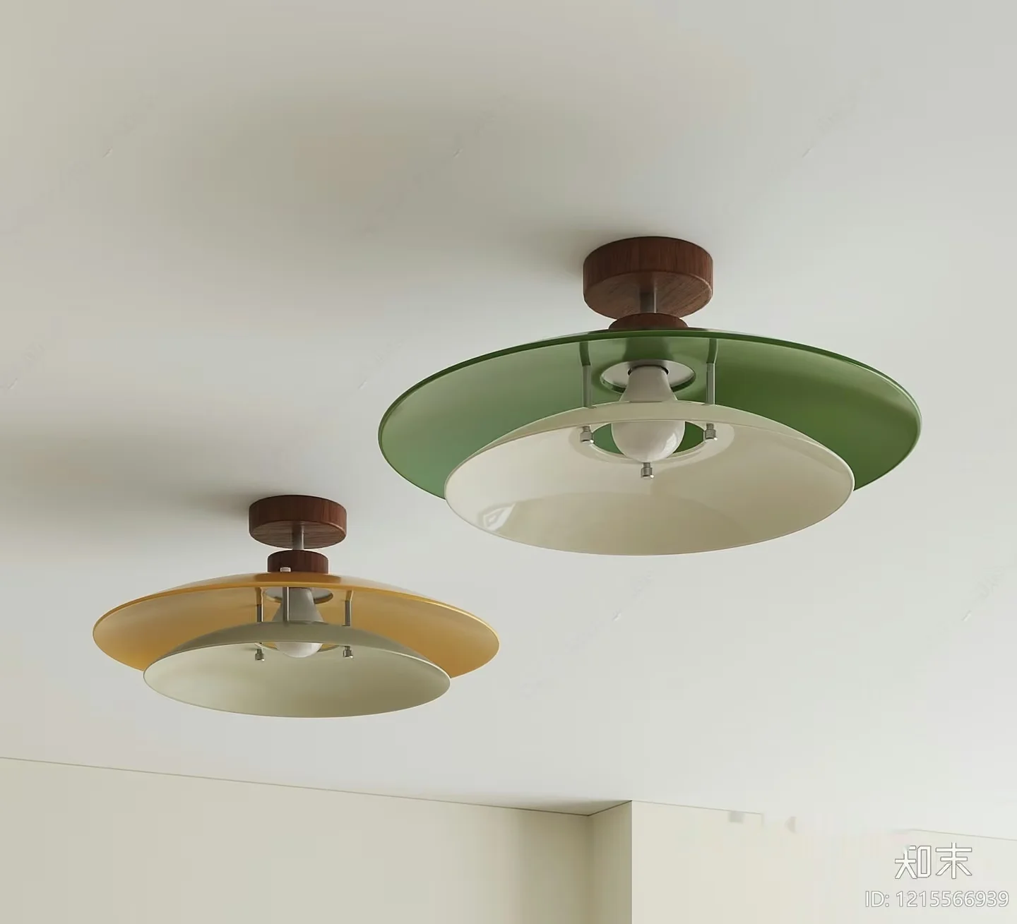 Gold Light Fixture 3D Model – 17485 – VRAY Render