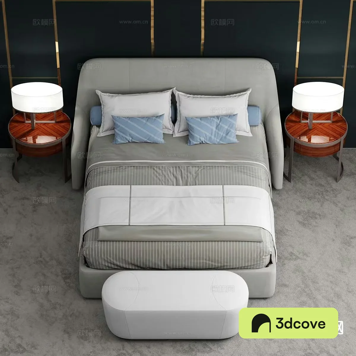 Modern double bed