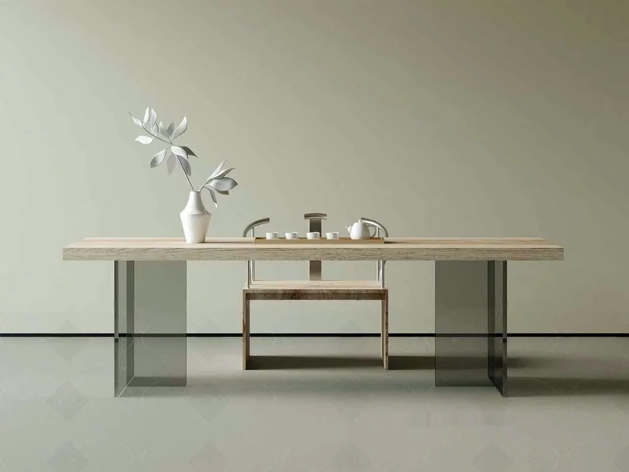Minimalist Dining Table 3D Model – 5878 – CORONA Render