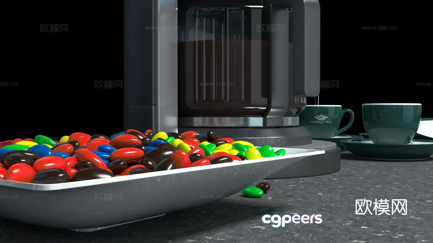 Coffee machine pump press coffee machine beverage machine soy milk machine juice machine bean grinder smart coffee 3D model