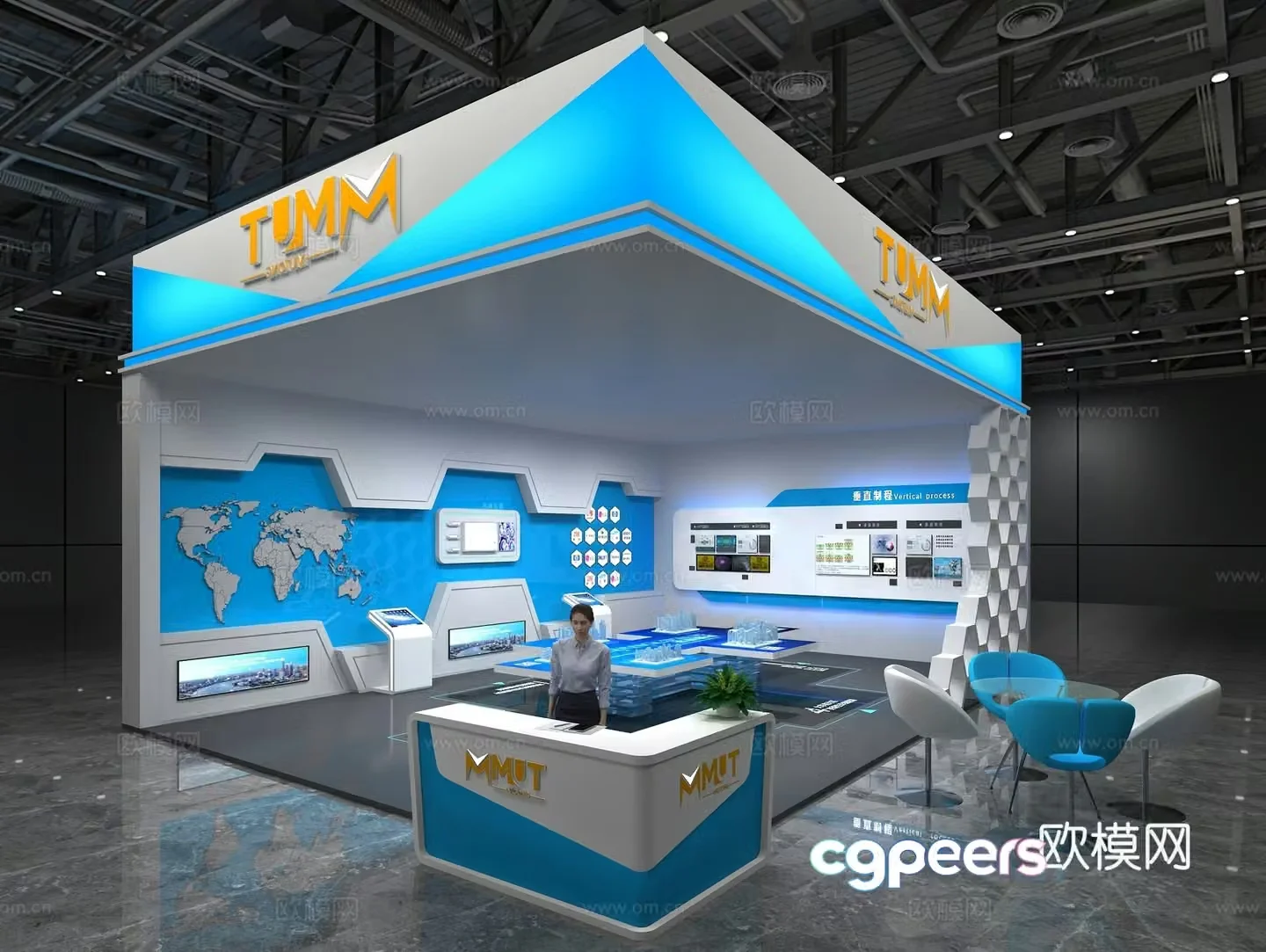 Modern Tech Exhibition 3D Model