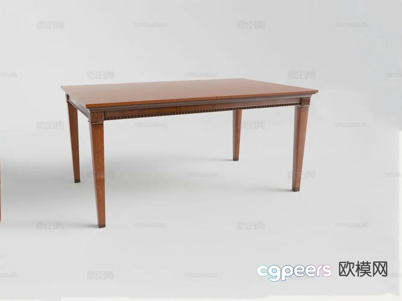 American dining table bar dining table 3d model