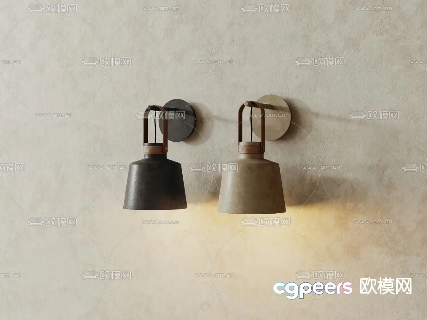 Wabi-sabi wall lamp 3d model