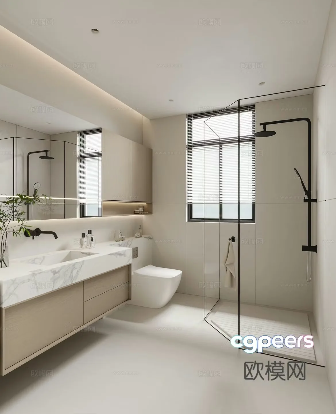 Modern bathroom 3d model