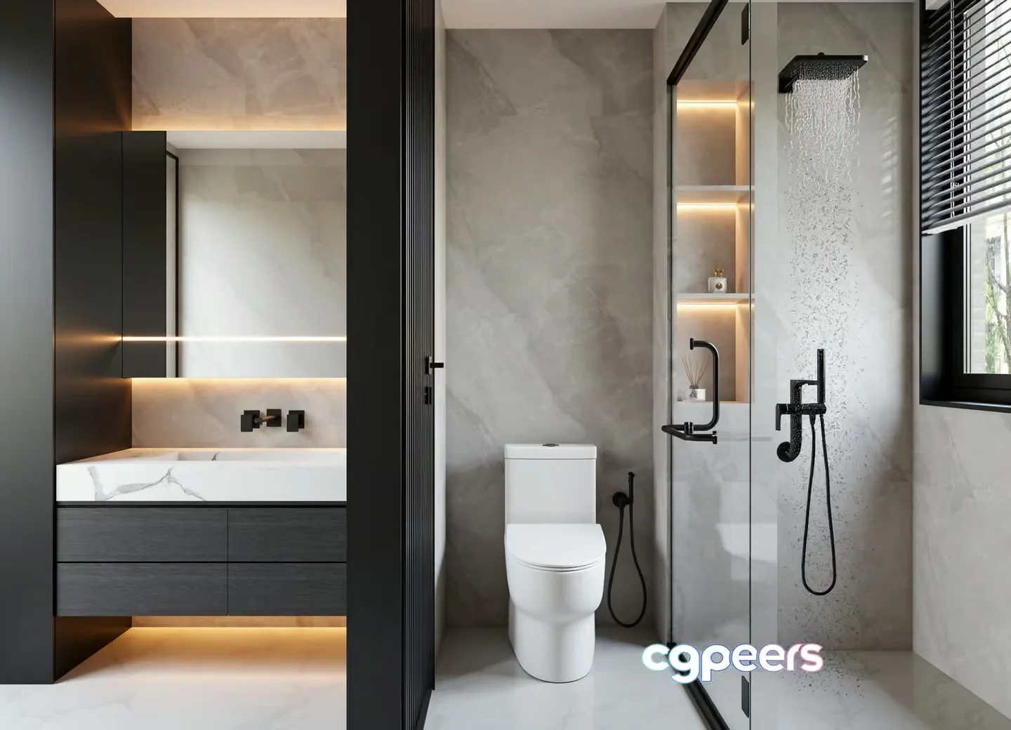 Modern Bathroom 3D Model – 23219 – VRAY Render