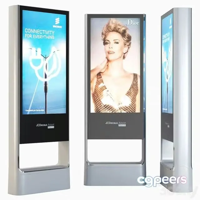 3ds Max Free – JCDecaux Advertising Advertising Stand