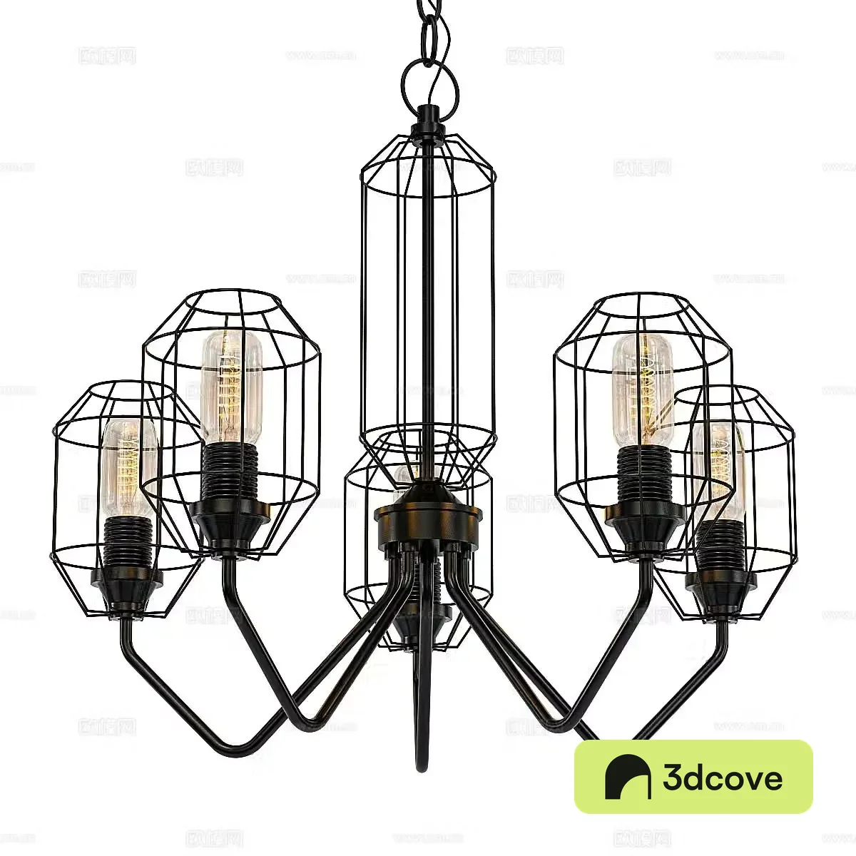 Industrial style chandelier hall chandelier