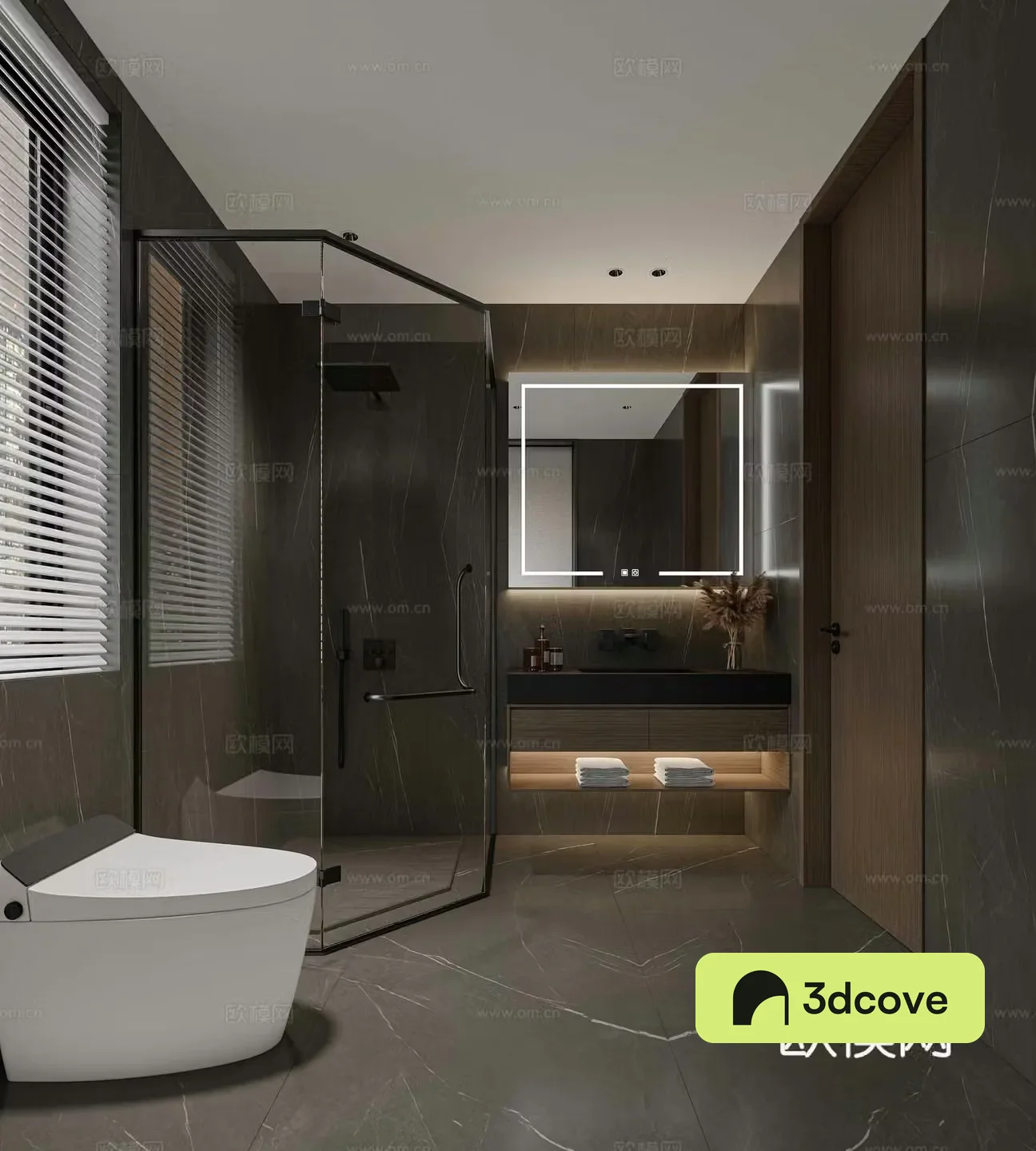Modern light luxury bathroom