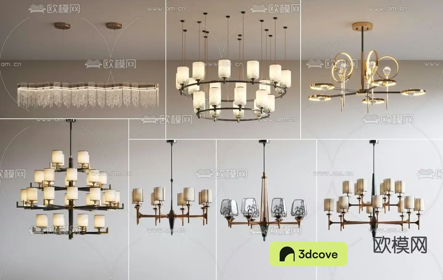 New Chinese style chandelier combination art chandelier