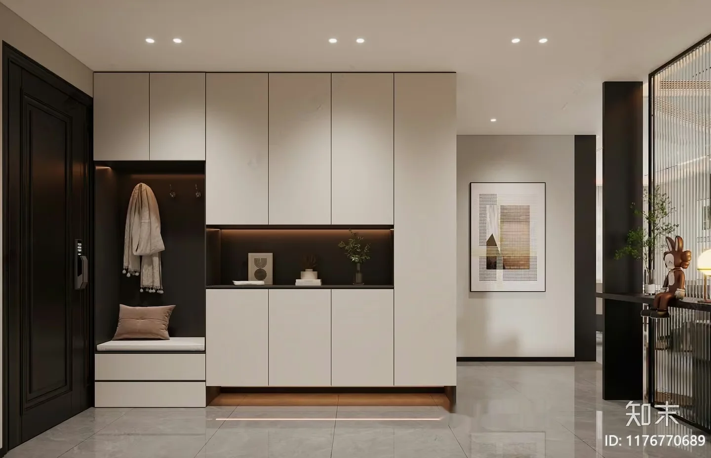 Modern Minimalist Room 3D Model – 11543 – VRAY Render