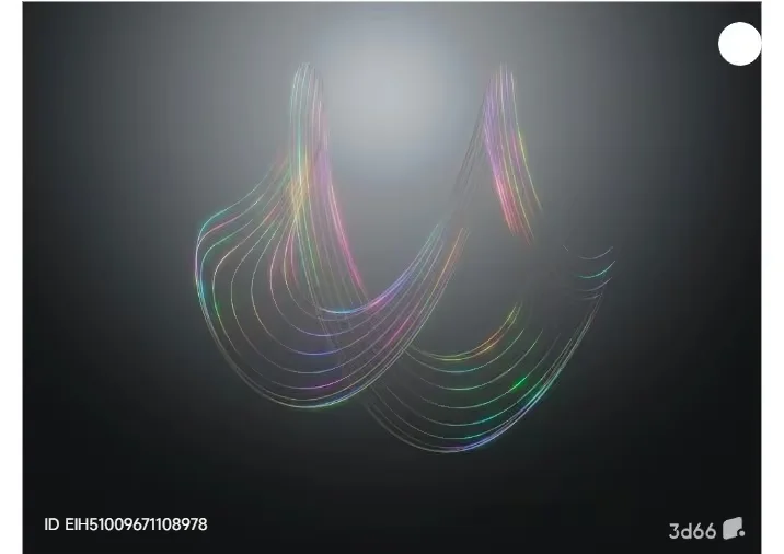 Abstract Artwork 3D Model – 7676 – VRAY Render