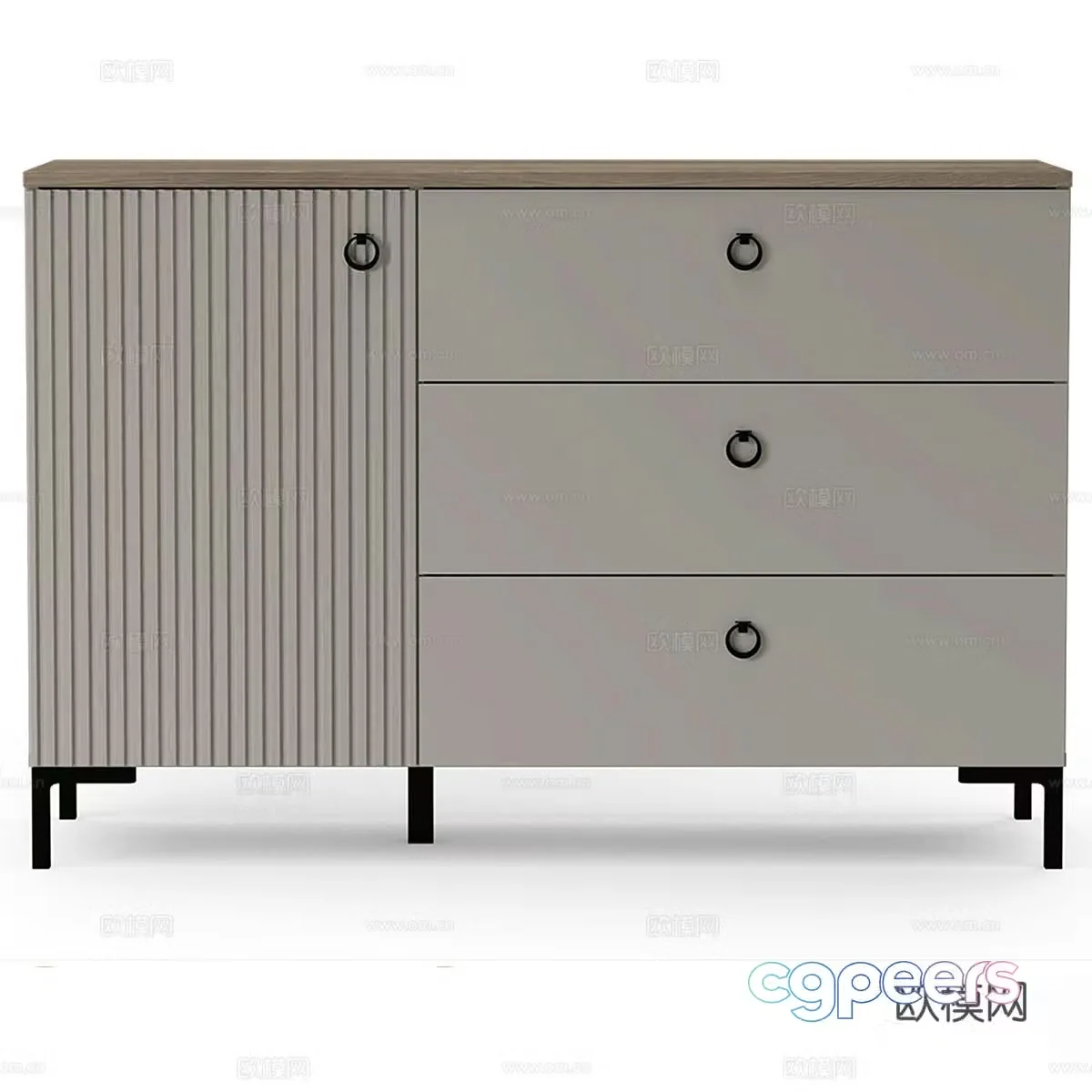 Modern entrance cabinet 3D model