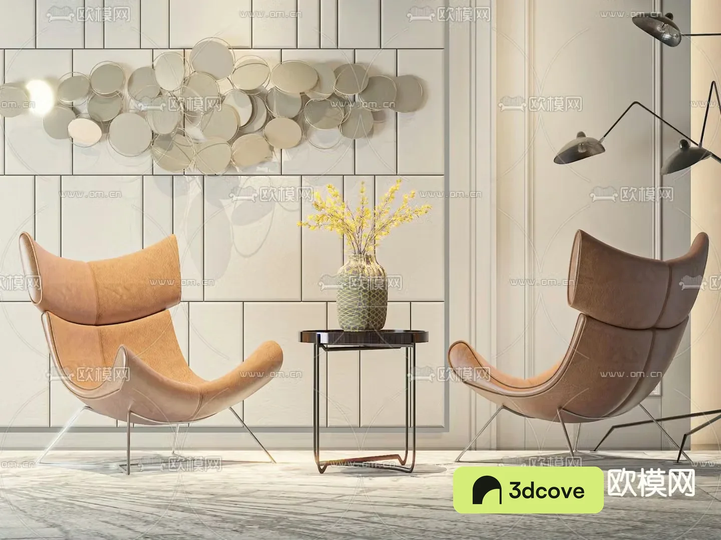Leather chair lounge chair
