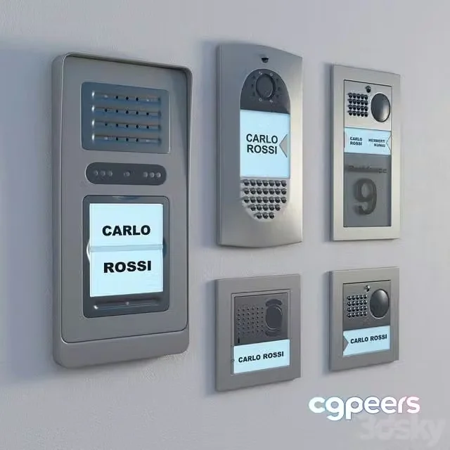 3ds Max Free – Intercom, interphone, entryphone