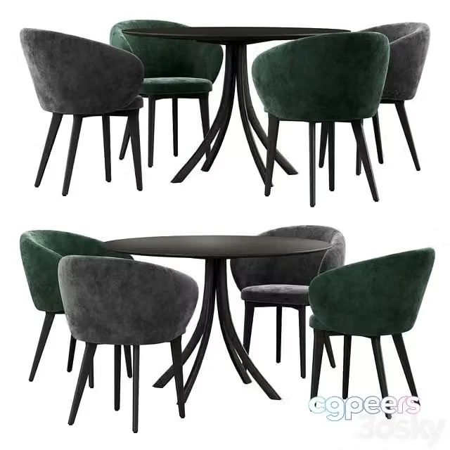 3ds Max Free – Expormim Falcata dining set
