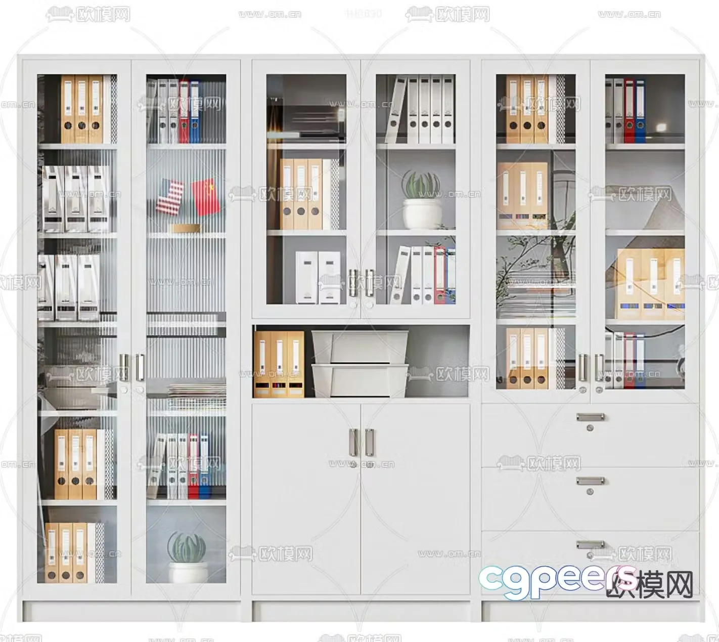 File cabinet information cabinet office cabinet iron cabinet 3d model