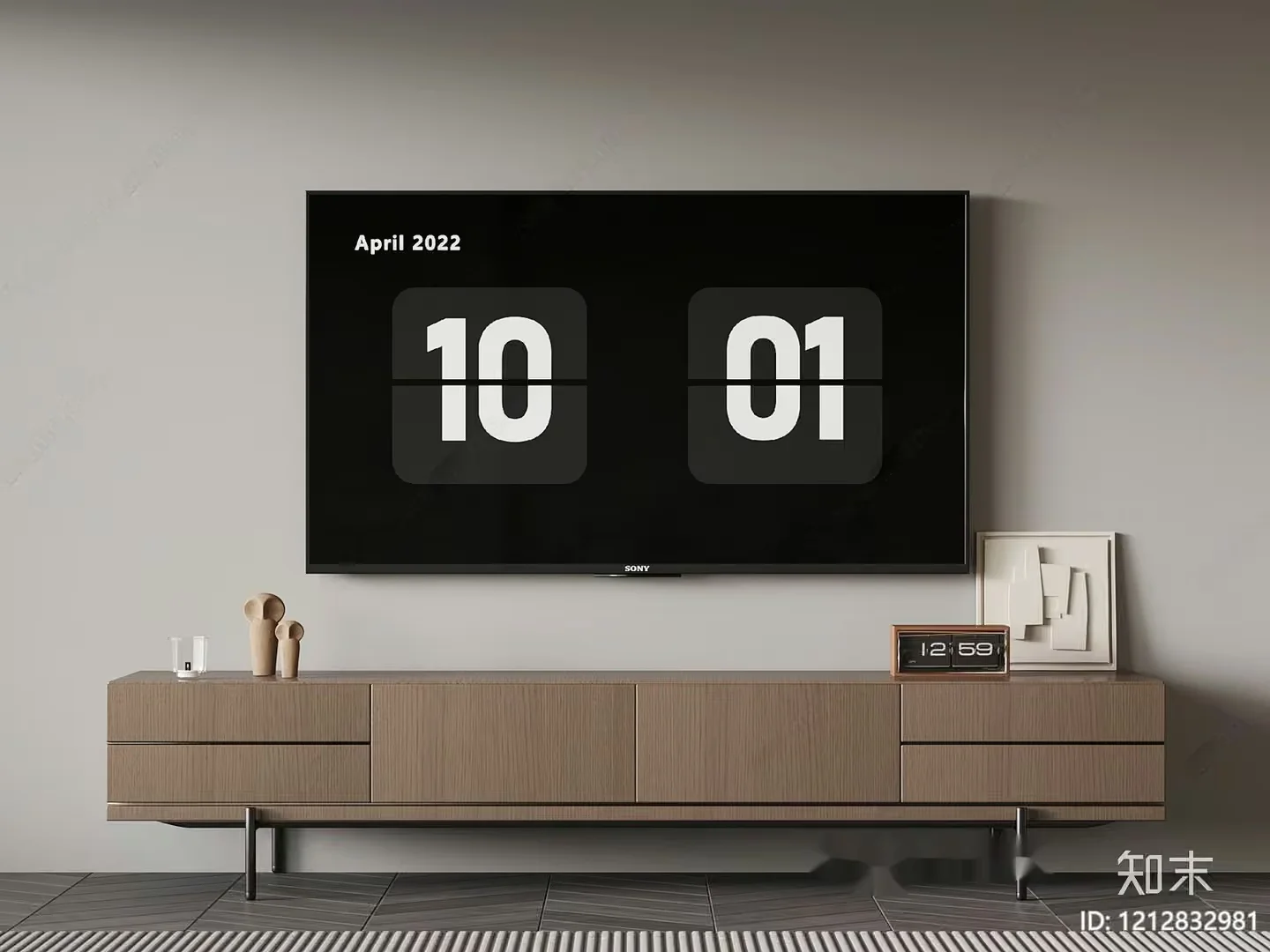 Modern Living Room 3D Model – 20142 – VRAY Render
