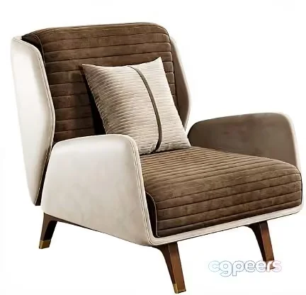Modern Brown Chair 3D Model – 19272 – VRAY Render