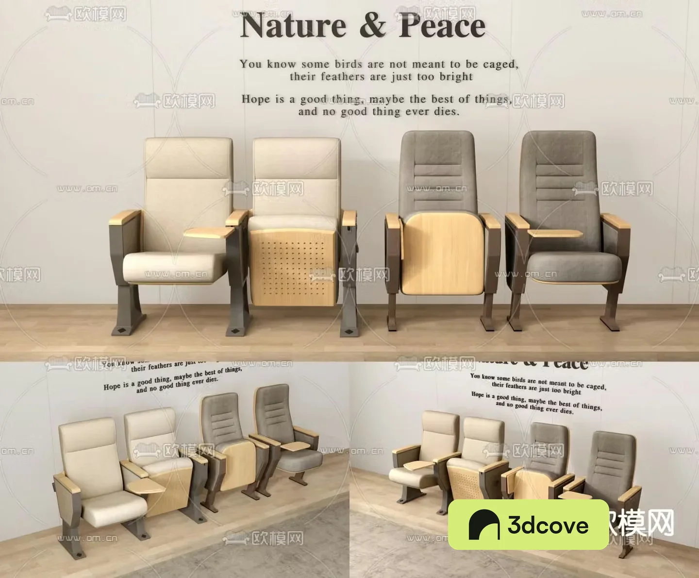 Public chairs theater chairs lecture hall row chairs