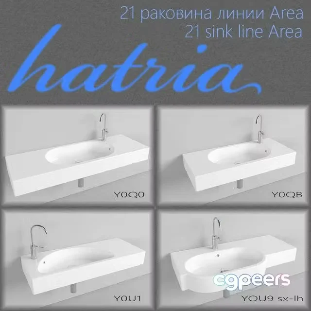 3ds Max Free – 21 sink manufacturer HATRIA Area line
