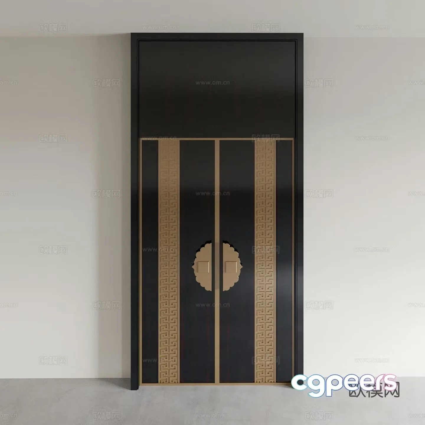 Security door main door entrance door outdoor door outdoor door double door swing door 3D model