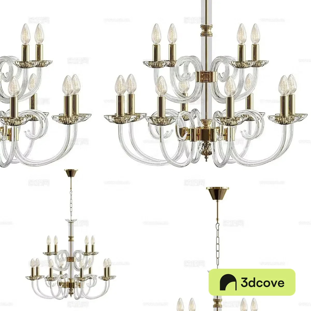 Nordic simple chandeliers light luxury chandeliers glass chandeliers