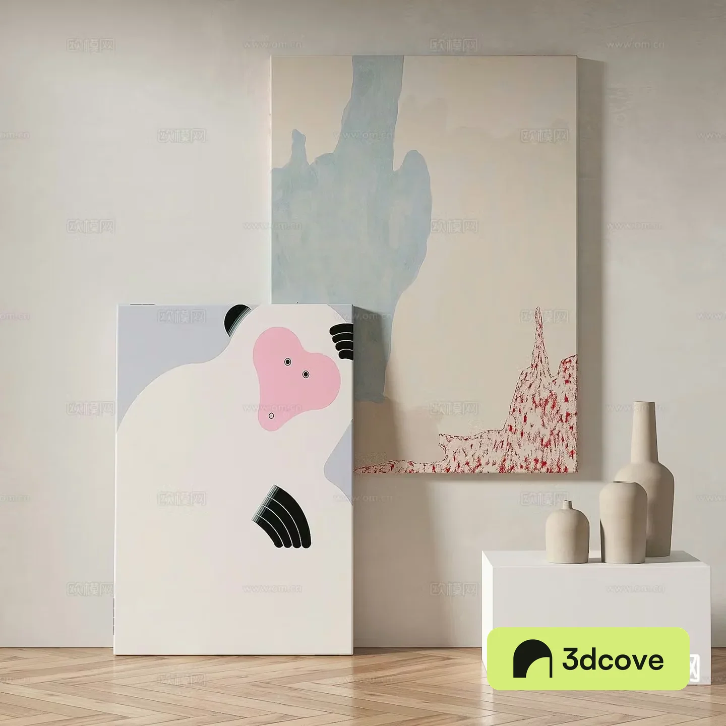 Modern cartoon painting decorative painting