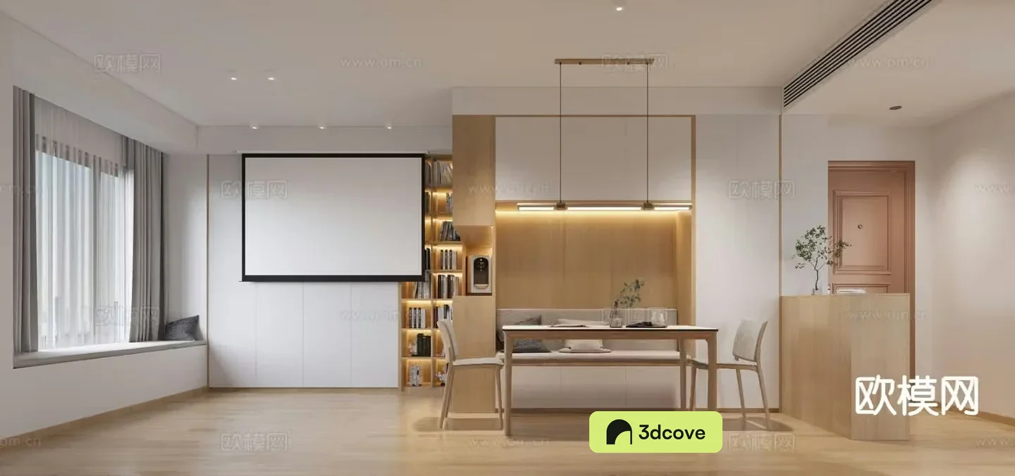 Nordic restaurant audio-visual room