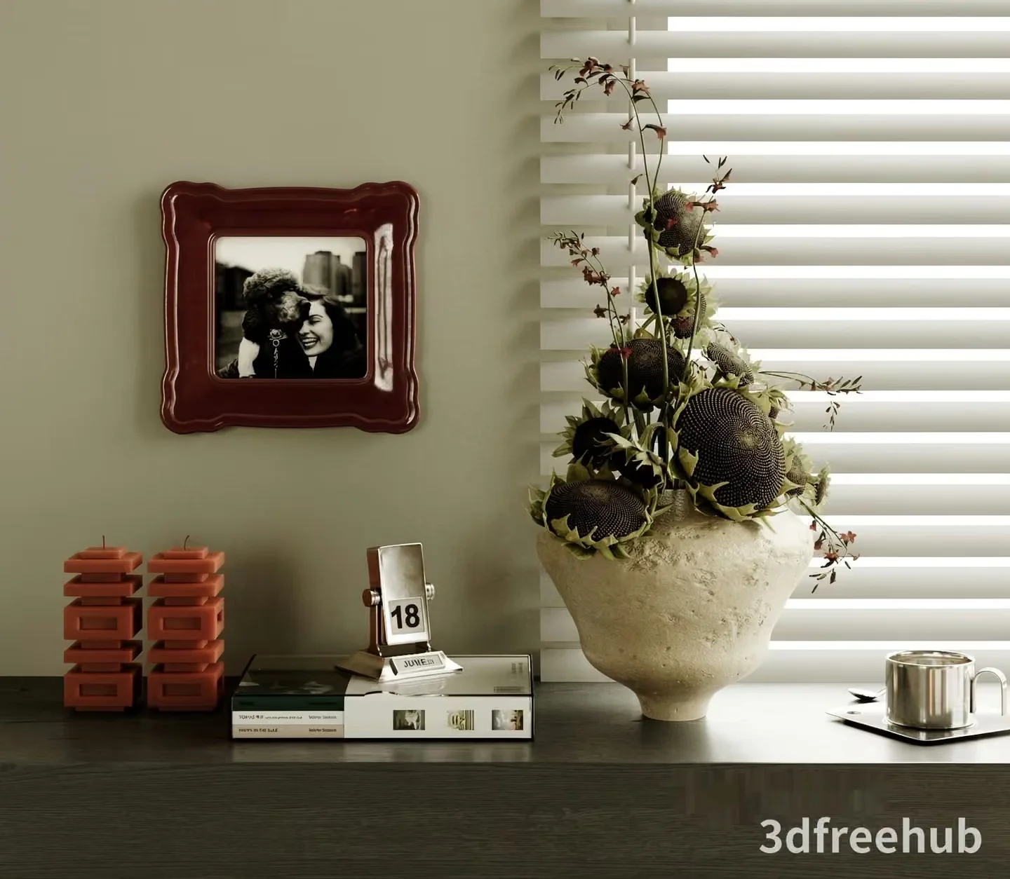 Cozy Living Room 3D Model – 20835 – VRAY Render