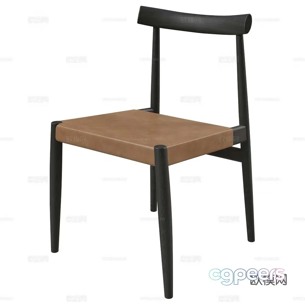 MDF Italia dining chair single chair 3d model
