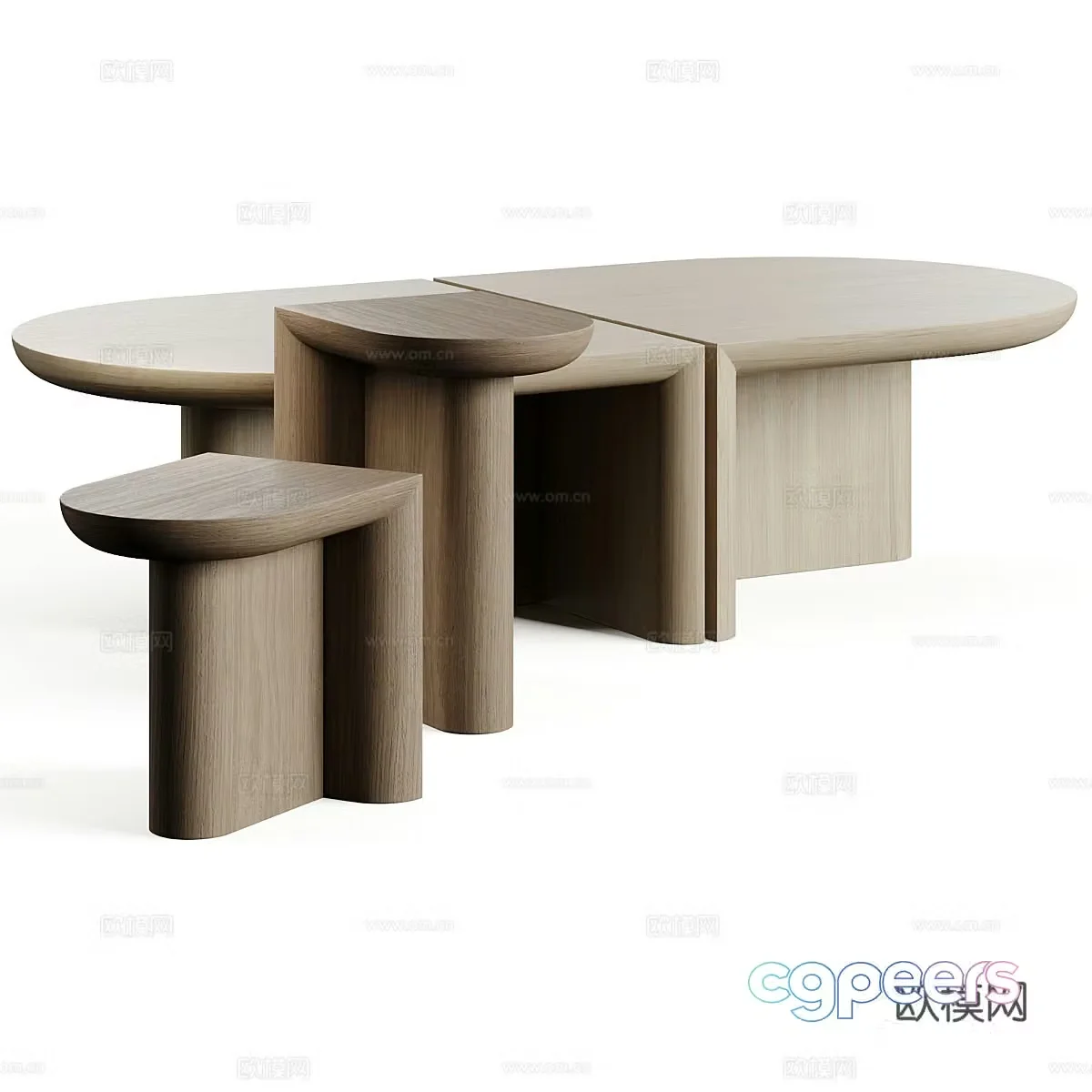 WeWood RE-FORM Coffee Side Table 3D Model