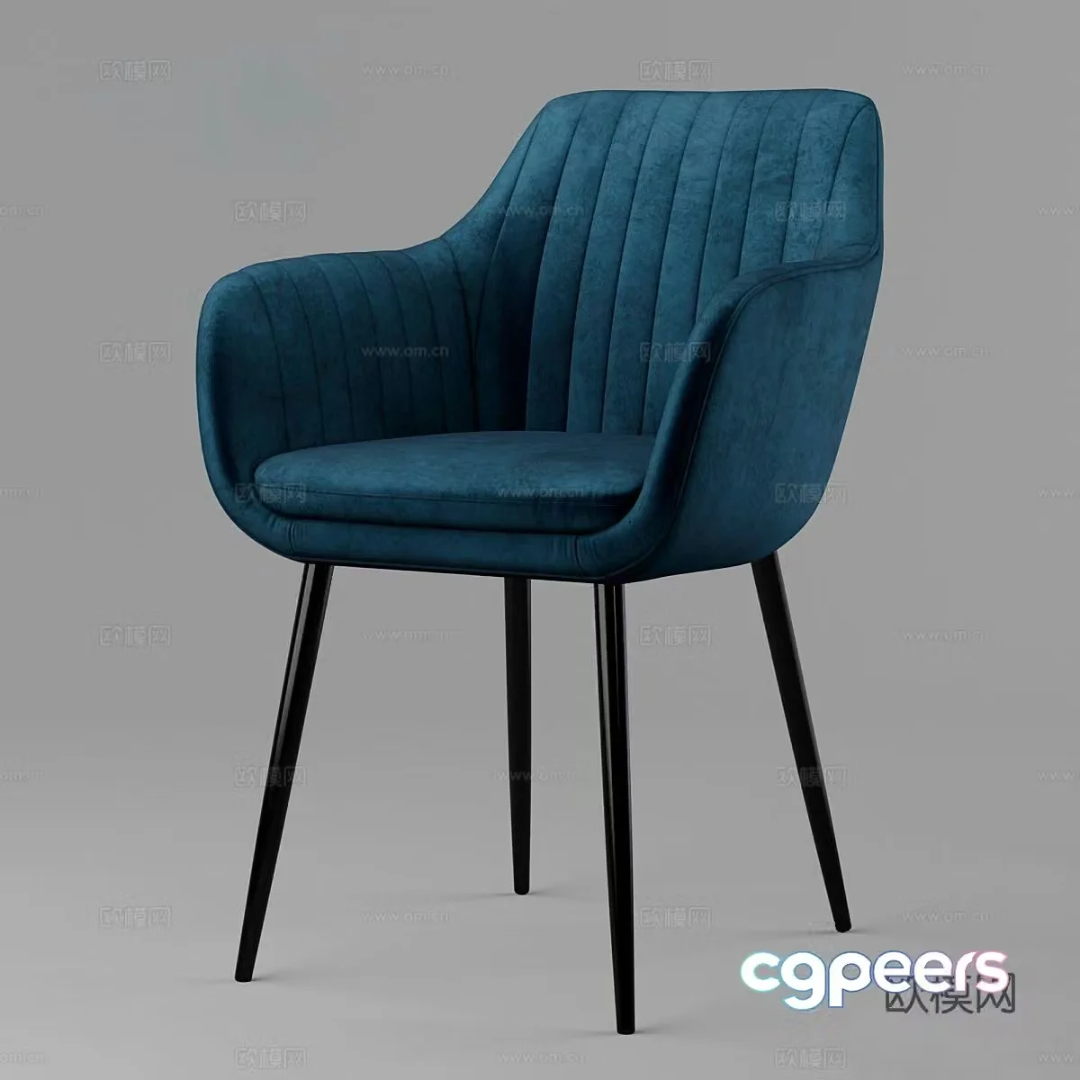 Modern chair dining chair 3d model