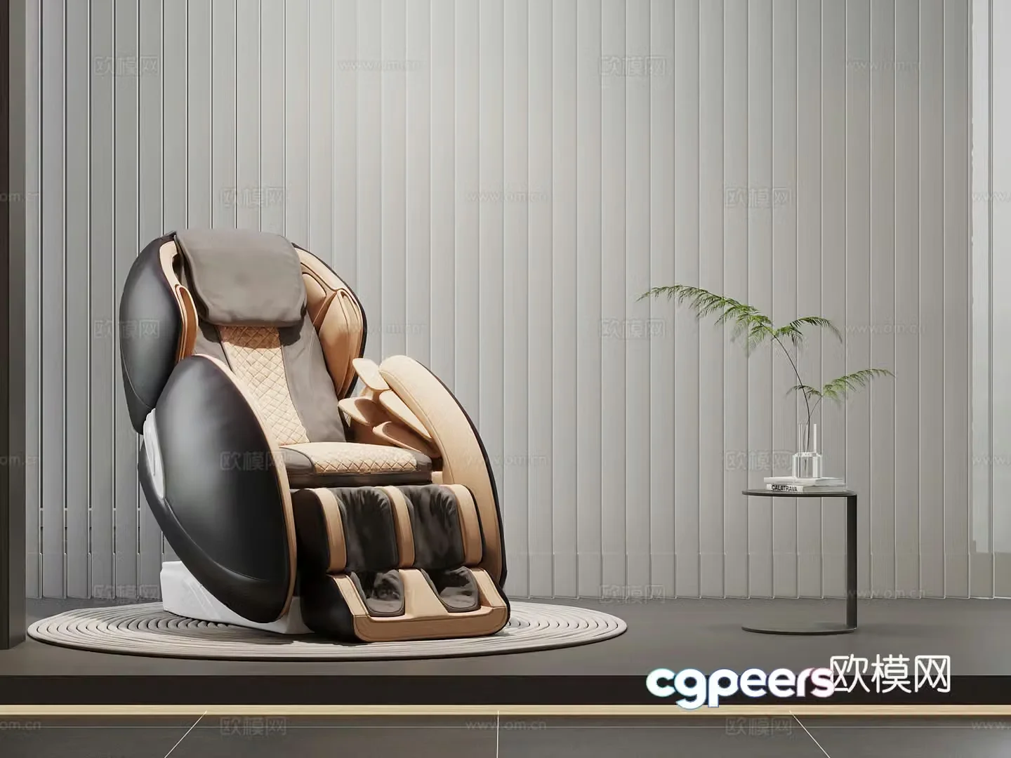 025 Massage Chair Modern Massage Chair Side 3D Model