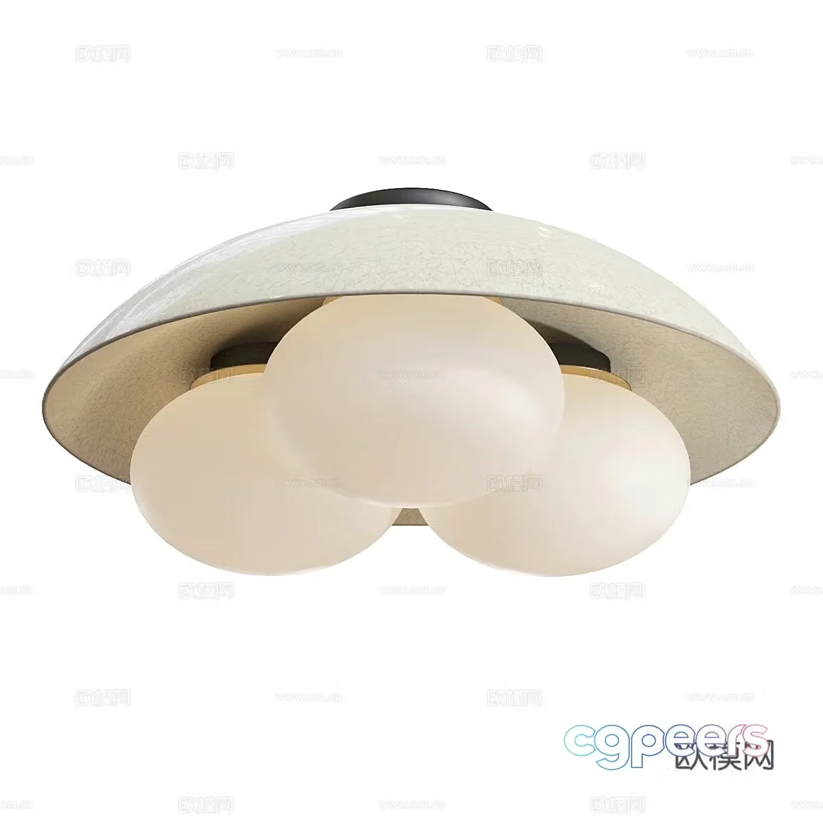 Modern UFO ceiling light 3d model