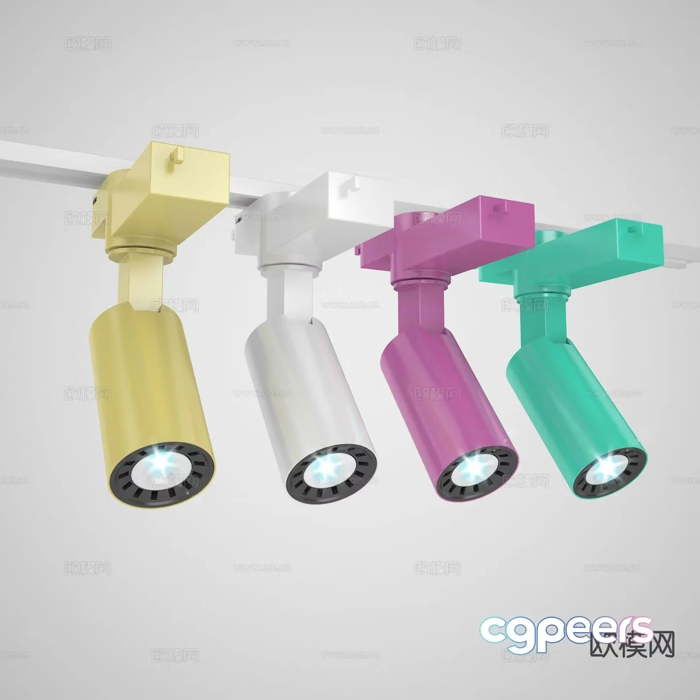 dopamine downlight spotlight 3d model