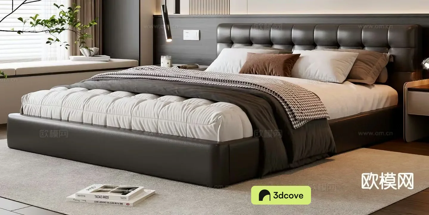 Modern double bed