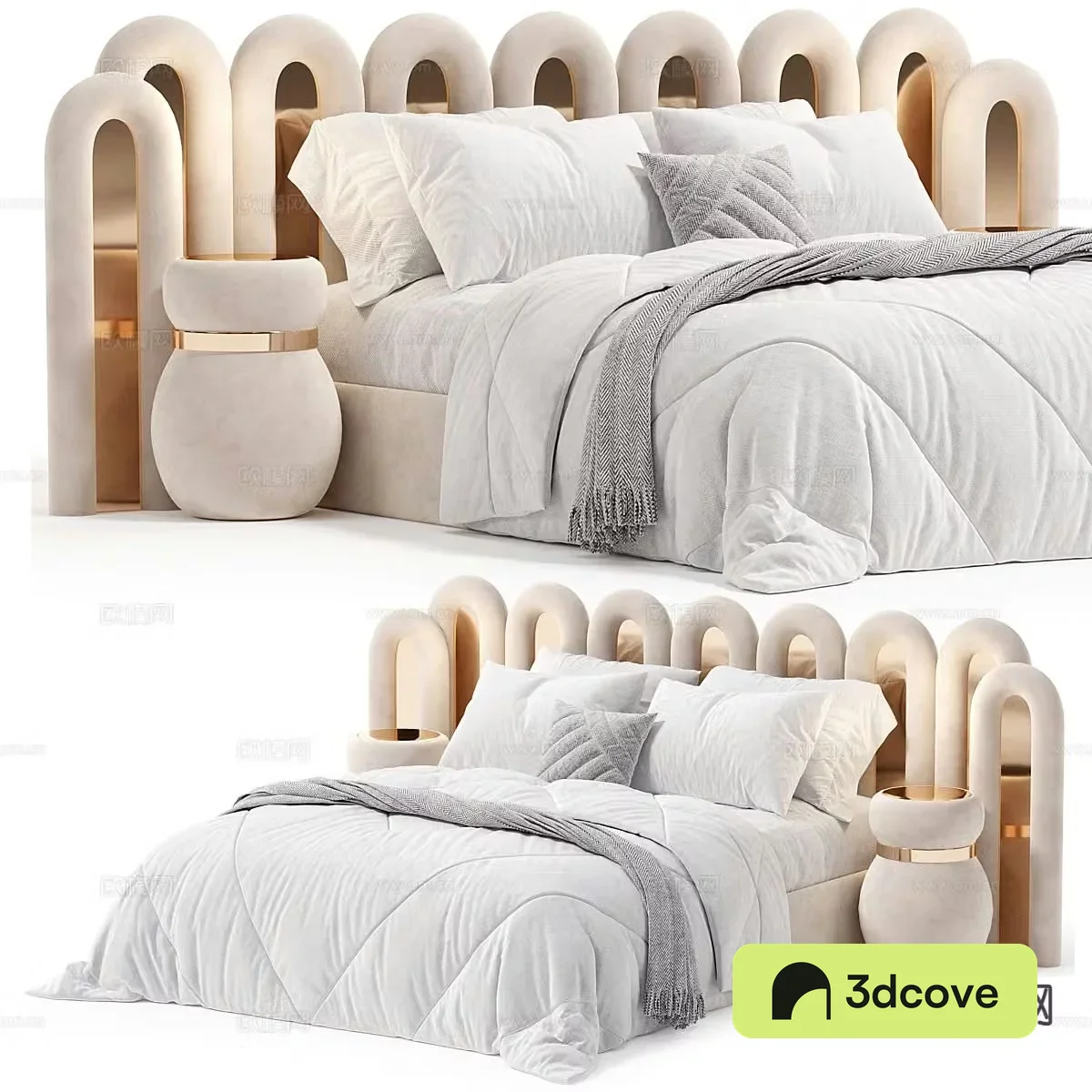 Modern double bed