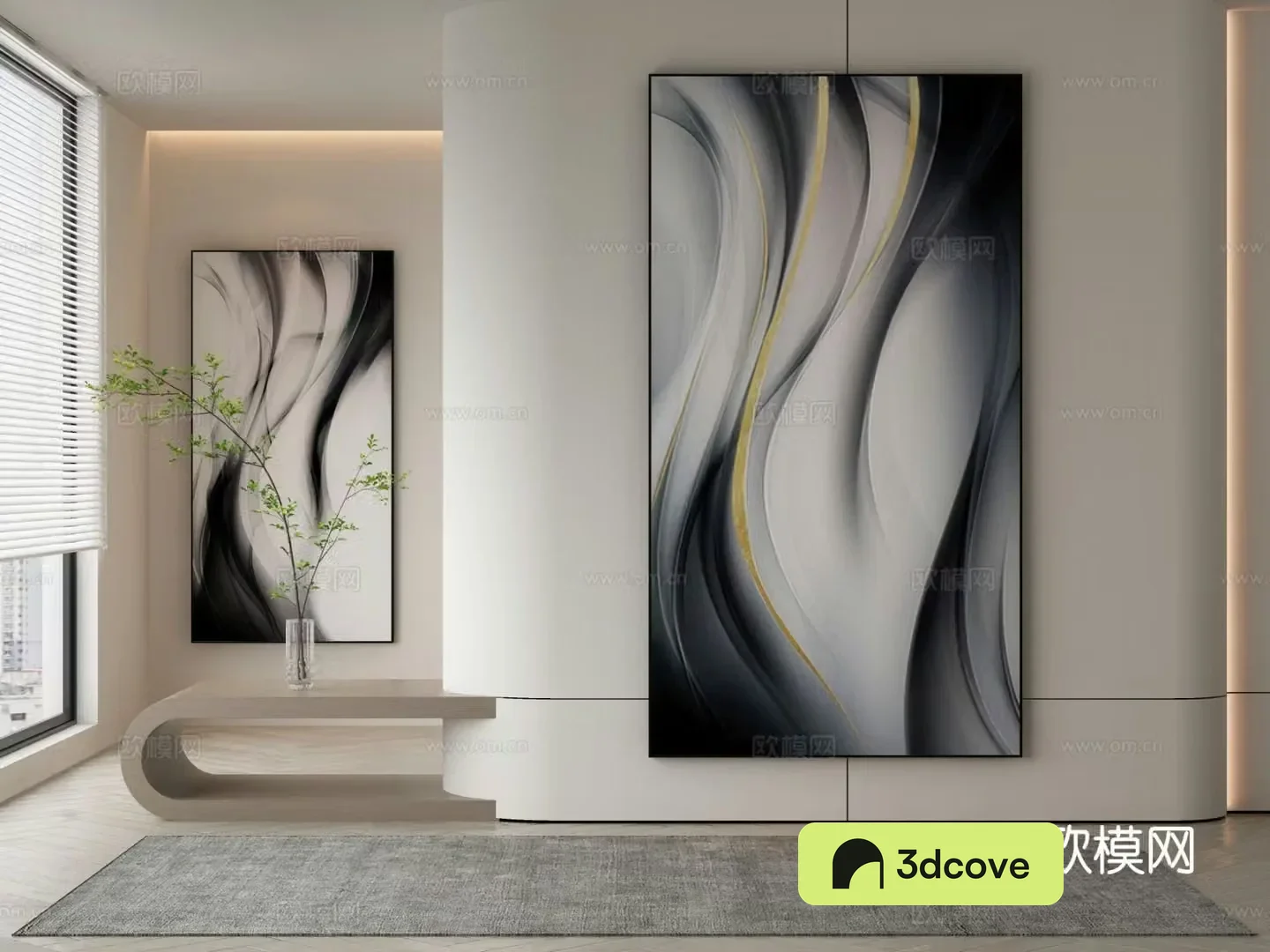 Modern texture painting decorative painting