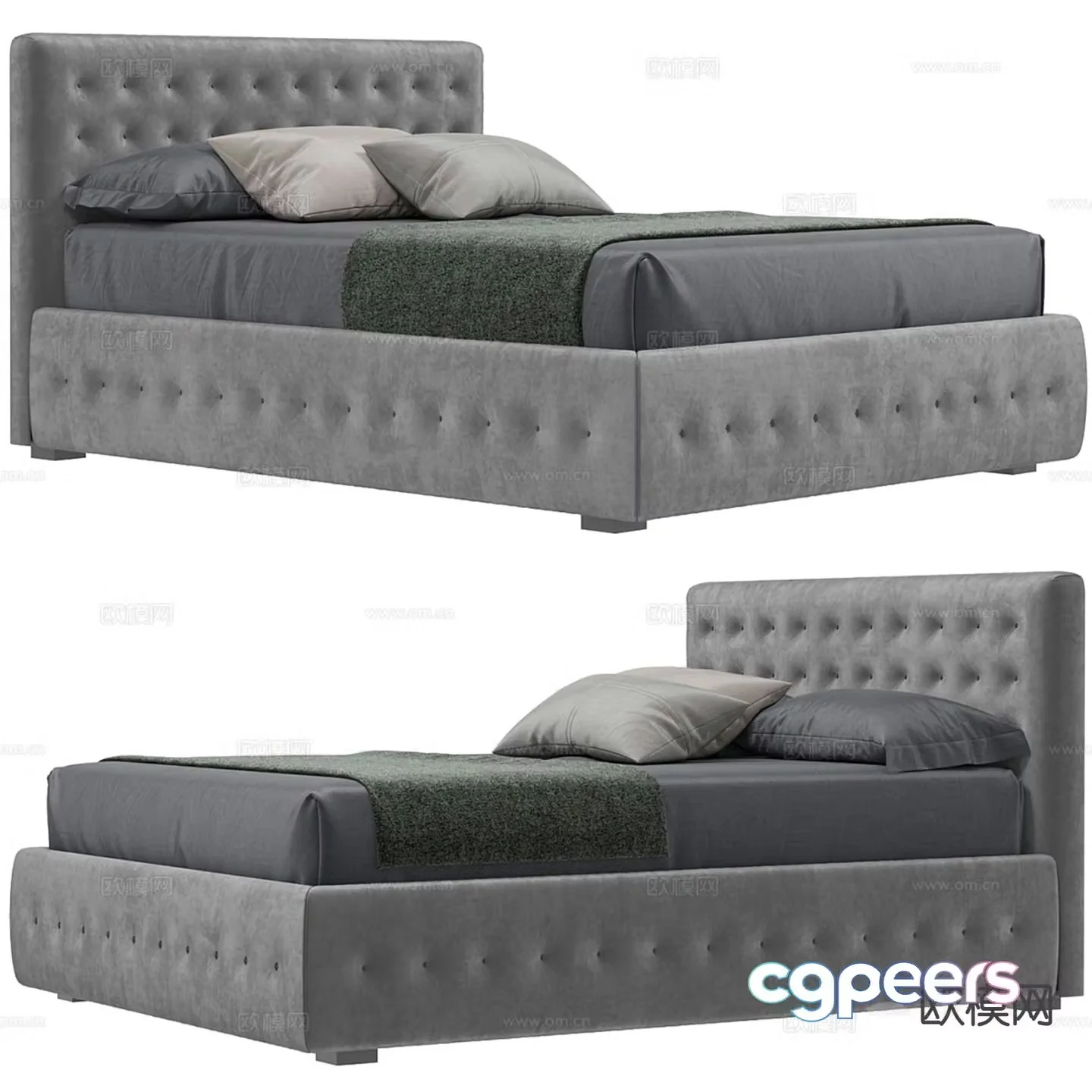 Phuket MILANO BEDDING modern double bed 3d model