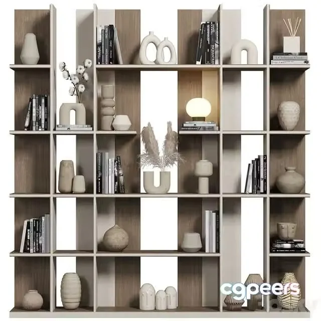 3ds Max Free – Cabinet with shelves 080