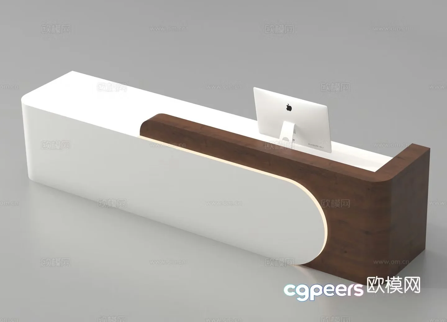 Reception desk Front desk Service desk Consulting desk 3d model