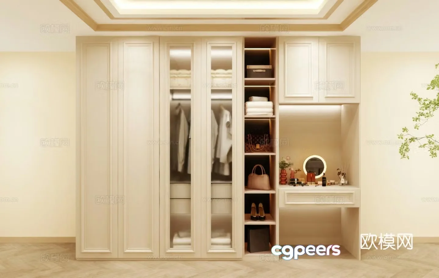 Wardrobe wardrobe wardrobe renderings wardrobe design wardrobe furniture 3d model