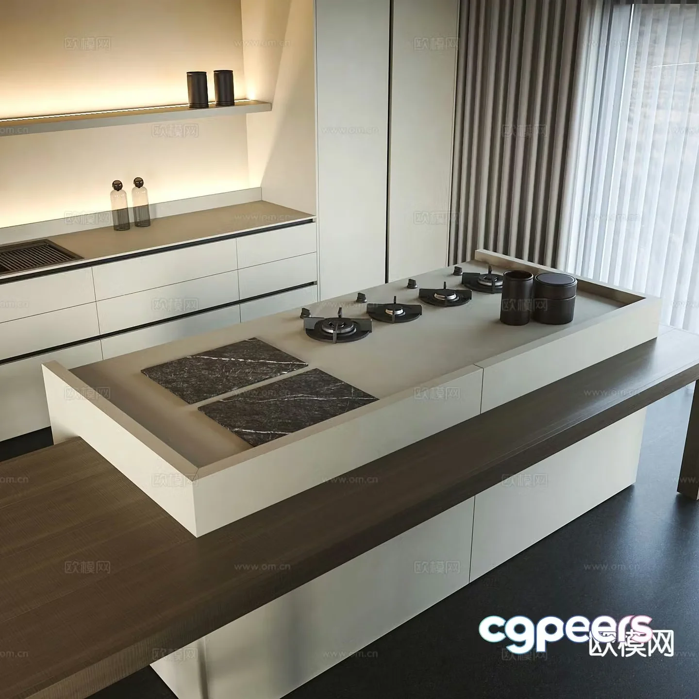 Nakashima bar 3d model