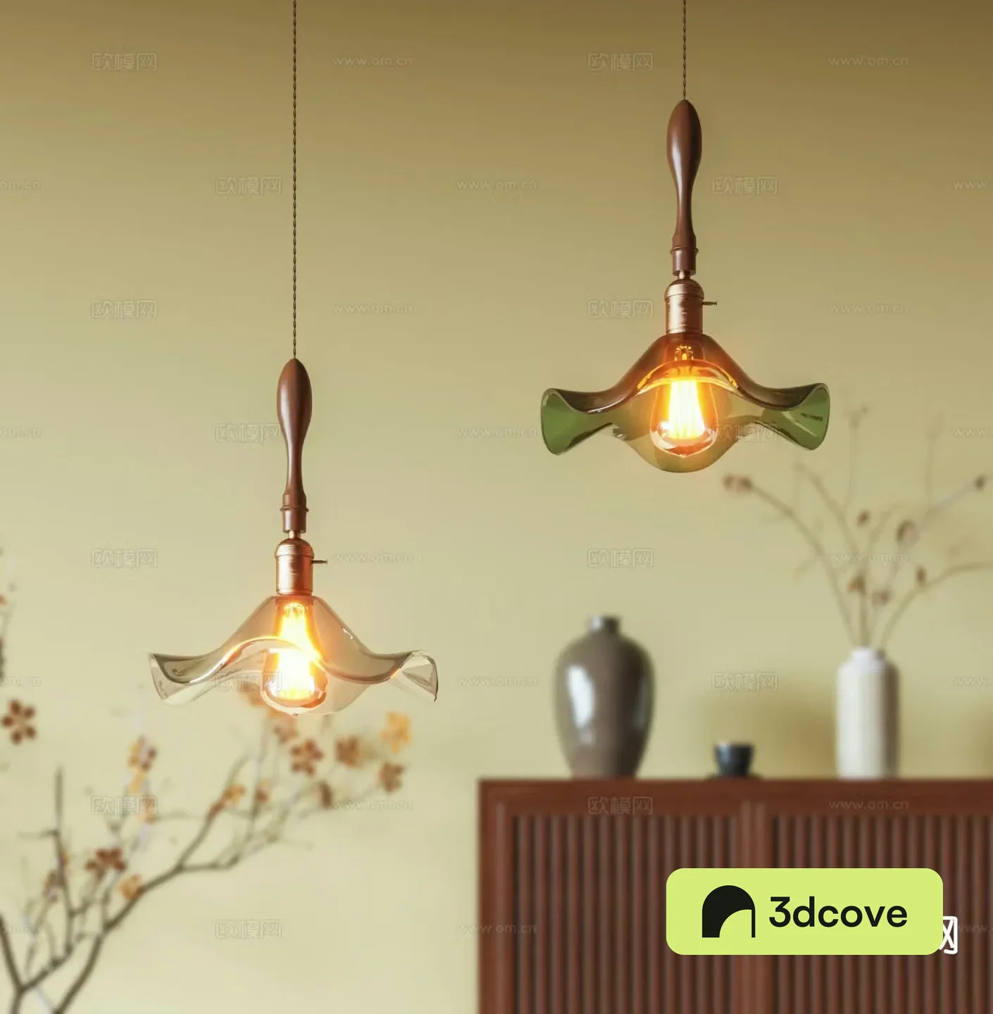 French glass chandelier